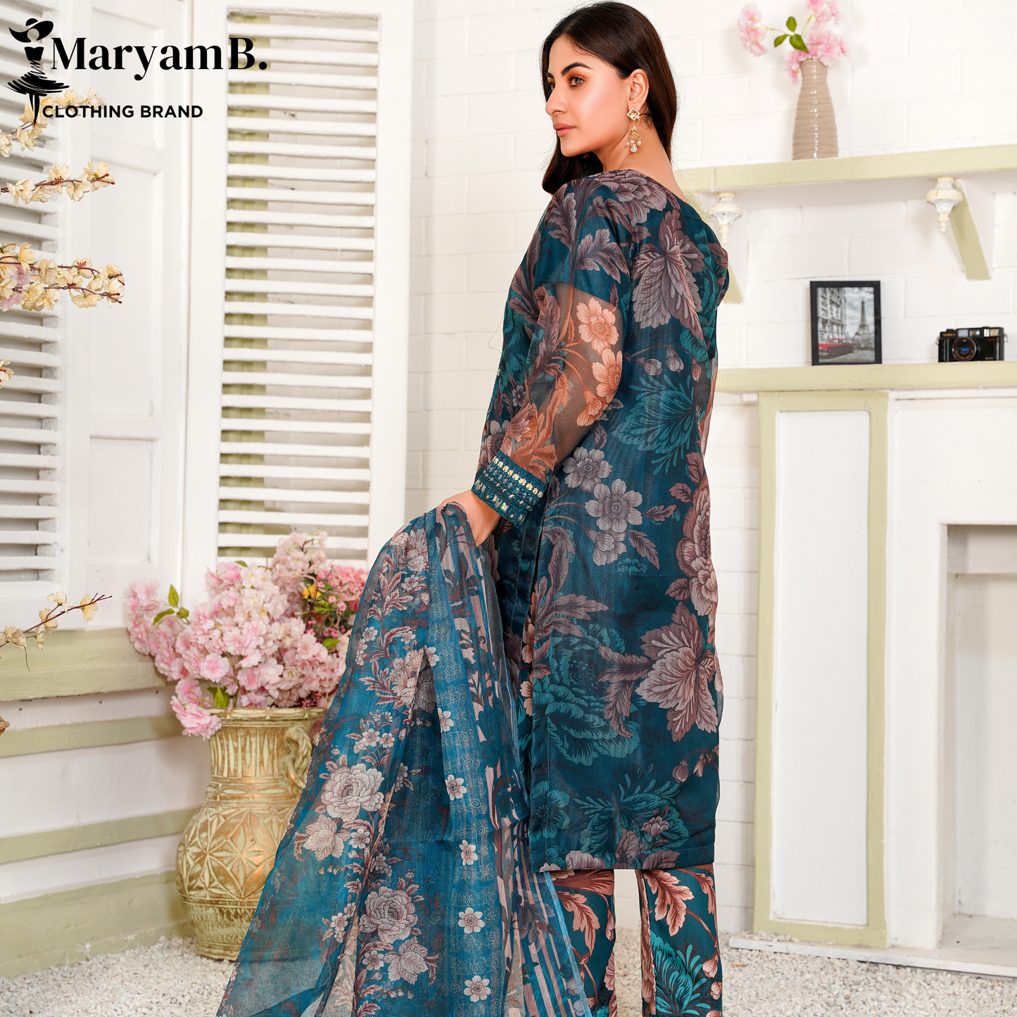 3 PCS EMBROIDY STITCH SUIT