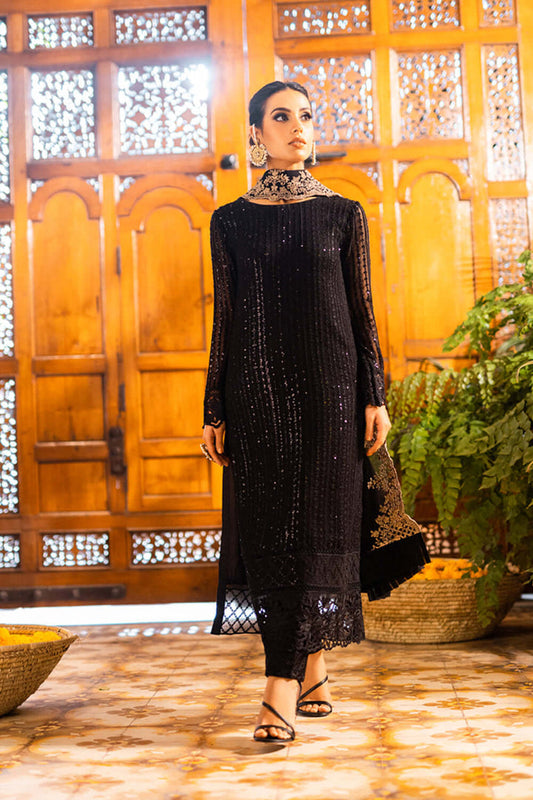 ONYX DOVE - 3 PC EMBROIDERED SUIT