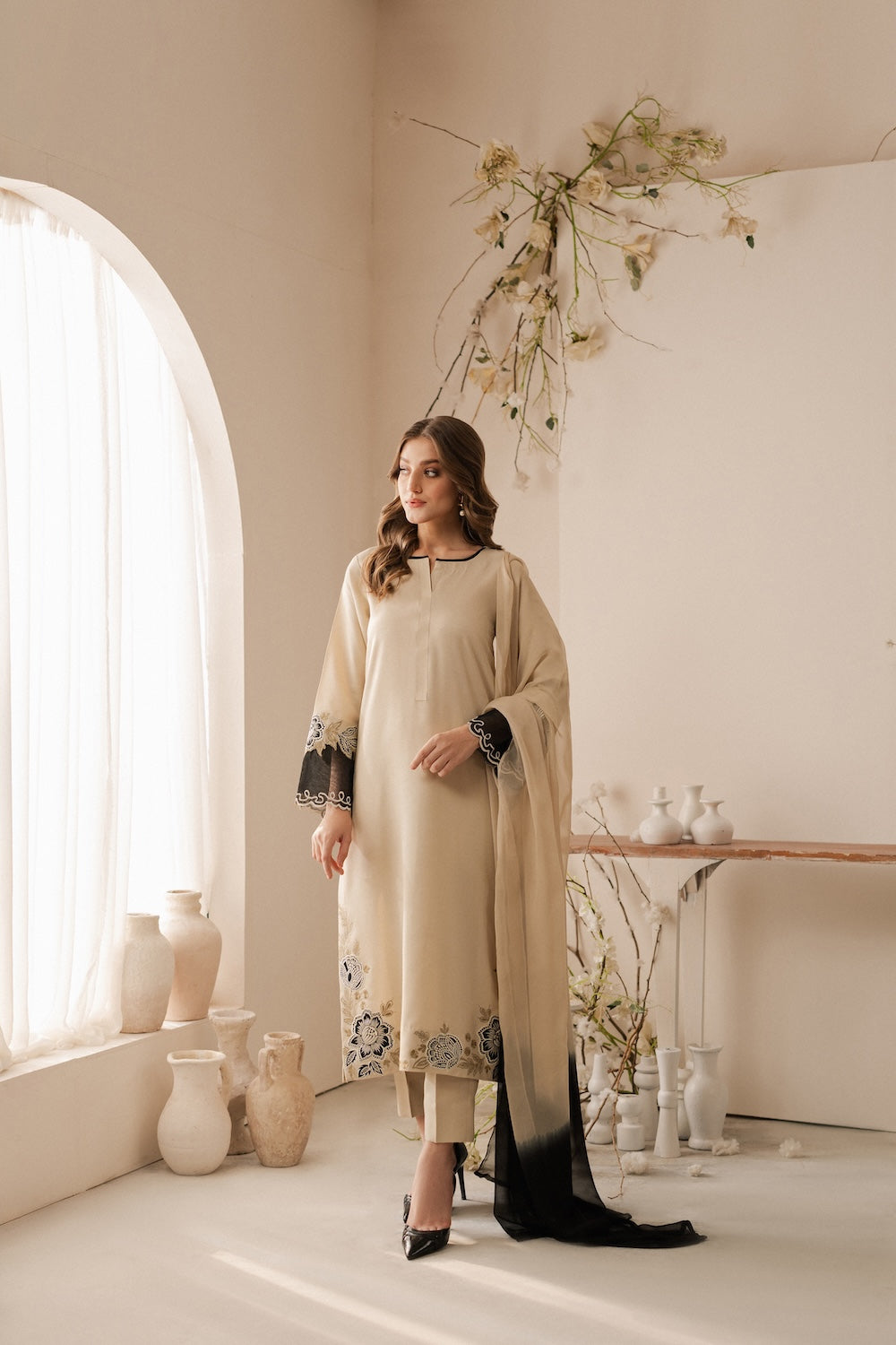 GHAZAL - 3 PC EMBROIDERED SUIT